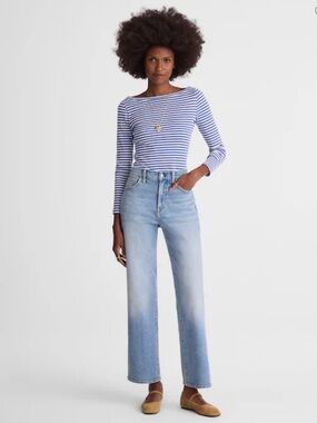 Madewell Petite Perfect Vintage Wide-Leg Crop Jean -Raebrook WashComfort Stretch